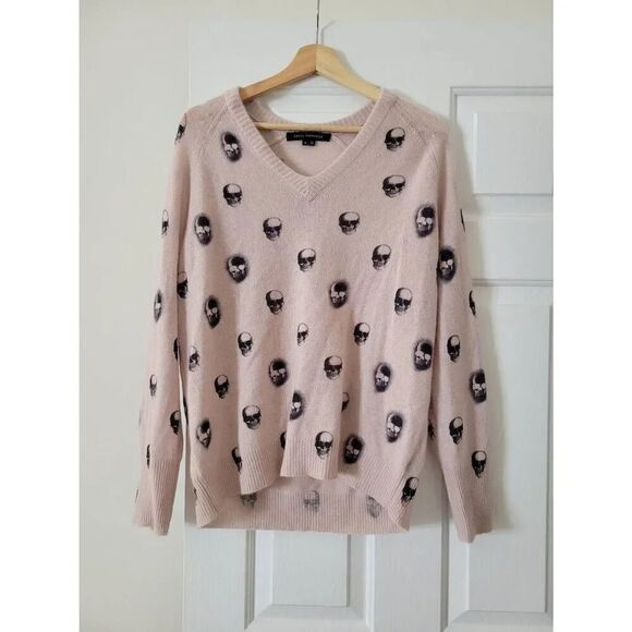 360 Cashmere Skull Cashmere Riley Cashmere Jumper Sweater Dusty Pink Medium - Picture 3 of 8